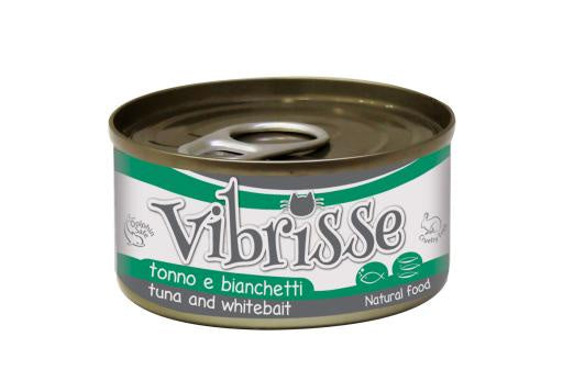 Croci Vibrisse Cat Tuna W/WhiteBait - 70g - كروسي فيبريس تونا للقطط مع الطعم الأبيض - 70 جم - طعام رطب للقطط