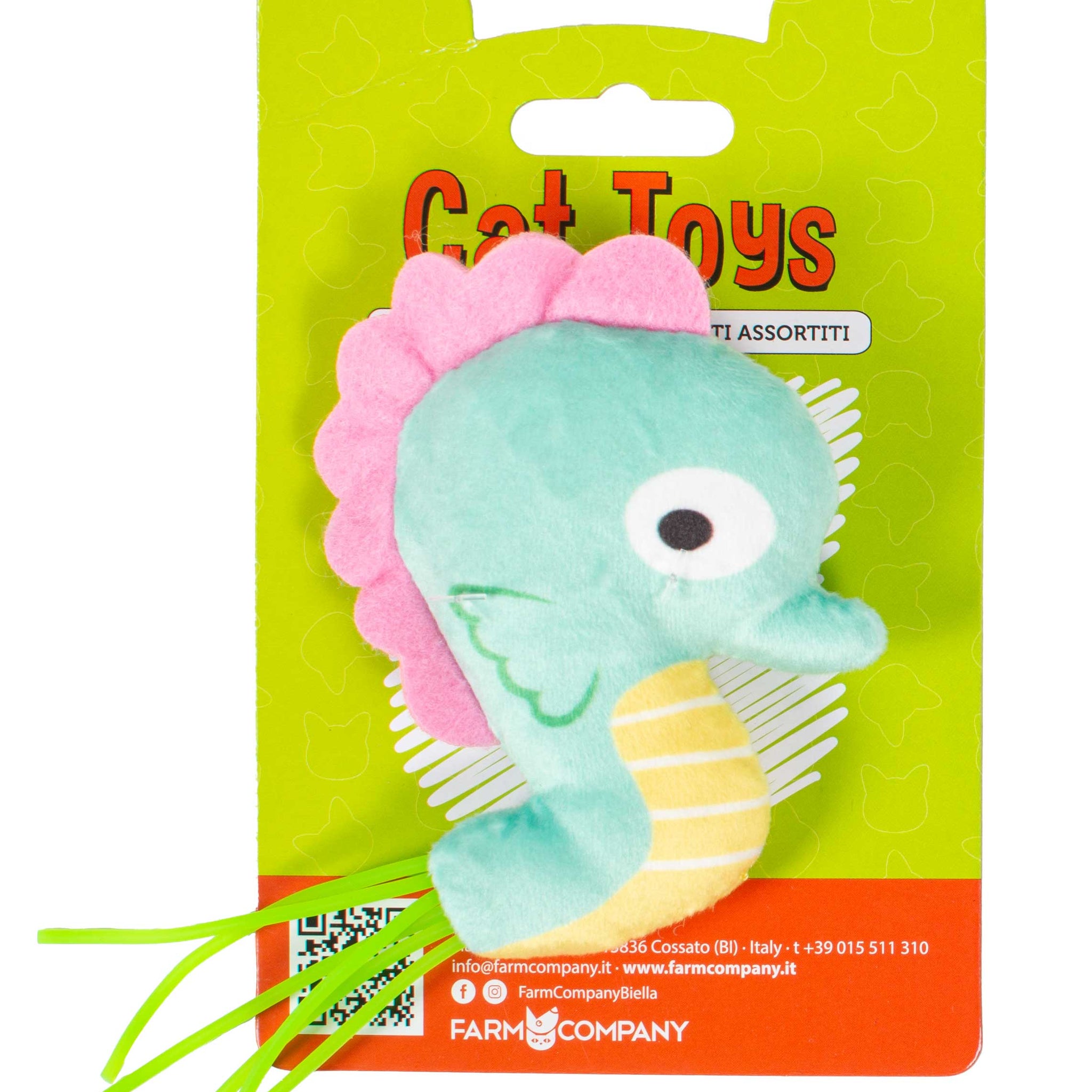 Farm Company Sealife catnip toy Seahorse - 9 cm 8 - مستلزمات الحيوانات الأليفة