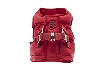 Ferribiella Harness Nuvola Gilet XS 42-46cm أحمر - مجموعة رباط تحكم وصدرية للساقين