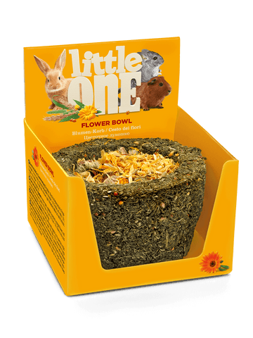 Little One Flower bowl. Treat-toy for all small mammals 120gm - اكسسوارات الحيوانات الصغيرة