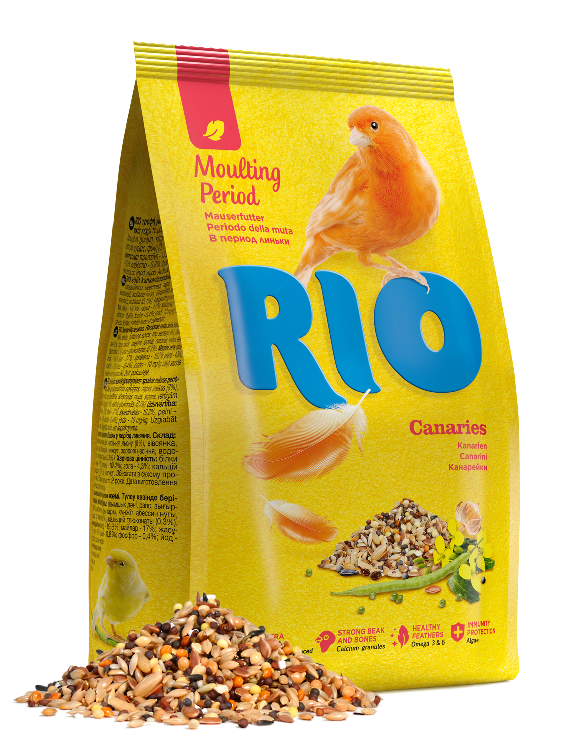 تغذية RIO لطيور الكناري. فترة الانسلاخ علف 20 كجم - طعام الطيور