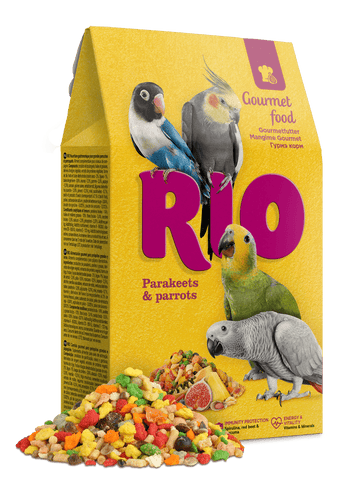 RIO Gourmet food for parakeets and parrots 250gm - طعام الطيور