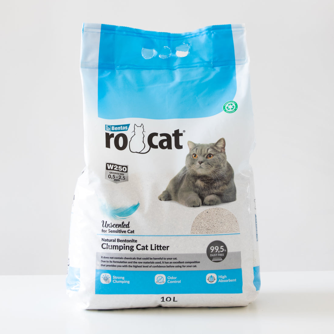 RoCat Unscented Cat Litter 10L - رمل للقطط