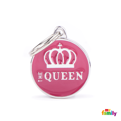 ID Tag Medium Circle "The Queen" - مستلزمات الحيوانات الأليفة