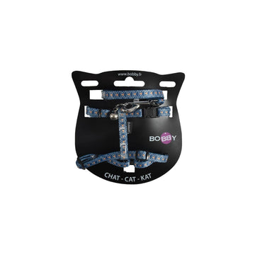 Croci Harness Cat Geisha Blue - حزام كروسي للقطط فريقا أزرق - رباط تحكم للقطط