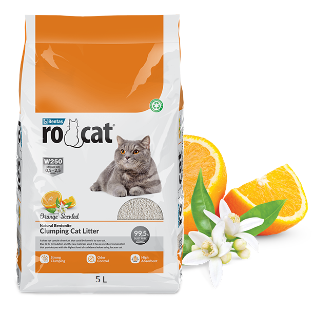 RoCat Orange Cat Litter 5L - رمل للقطط