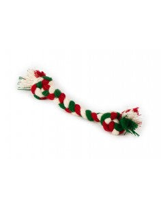 Farm Comapny Green recycled wool Made in Italy 2 knots braid - S - ألعاب الكلاب