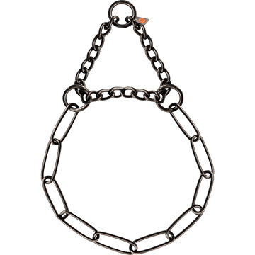 Collar with Limited Traction - Stainless Steel Black 3.0mm 46cm /18" - طوق للكلاب