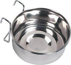 Feeding And Drinking Bowl Avaro Hook Inox 15cm 880ml - مستلزمات الشرب للحيوانات الصغيرة