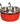 Feeding And Drinking Bowl Avaro Hook Red 150ml 8cm