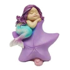 Hugo Mermaid on a Star 9cm - ديكور حوض السمك