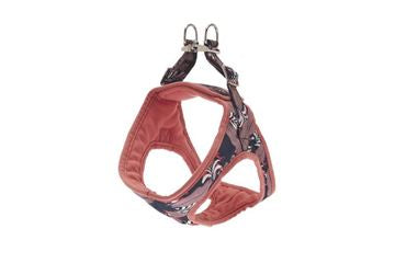 Ferribiella Kami Harness L 50-60cm وردي - مجموعة رباط تحكم وصدرية للساقين