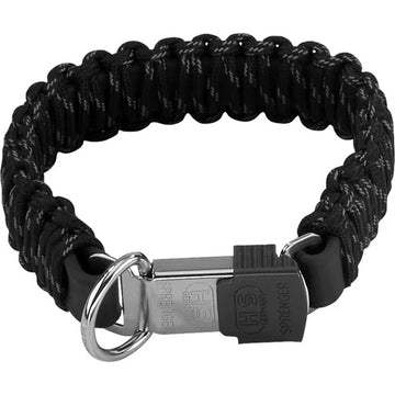 طوق PARACORD - عاكس، أسود، 60 سم / 24 بوصة - طوق للساقين