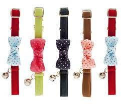 Ferribiella Ribbon Cat Collar Pois (للقطعة الواحدة) - طوق للقطط