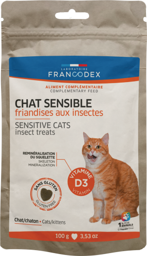 Francodex Sensitive Cats Treats 100g - مكافأت الحيوانات الأليفة