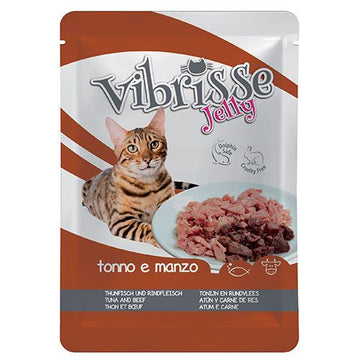 Vibrisse Pouch Jelly Tuna w/Beef 70g